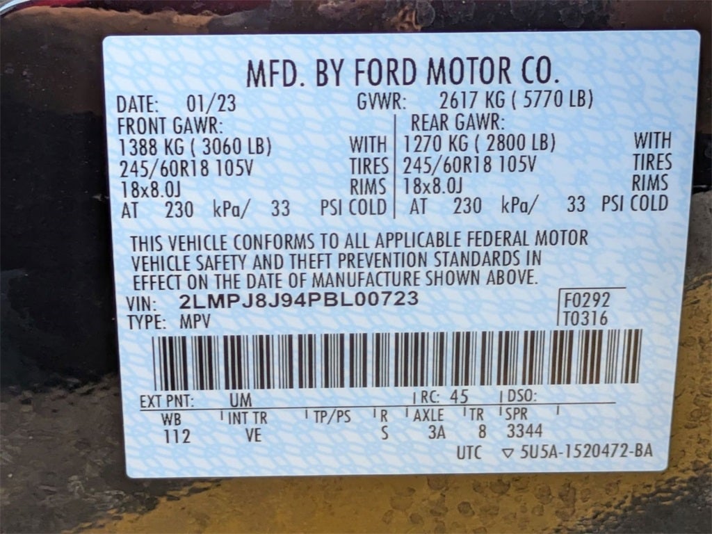 2023 Lincoln Nautilus Standard