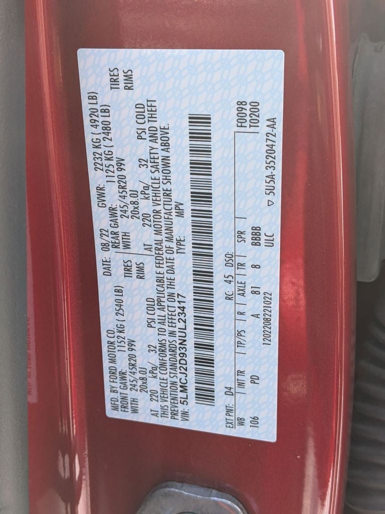 2022 Lincoln Corsair Reserve