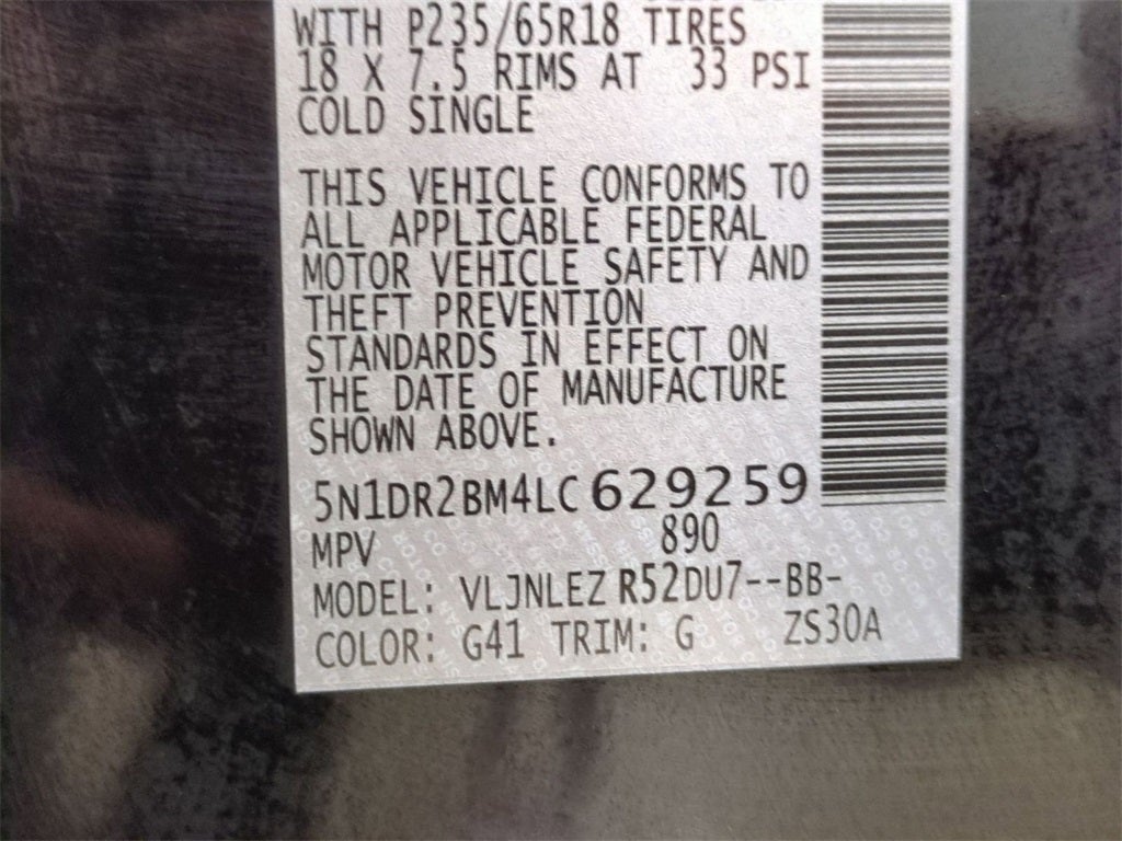 2020 Nissan Pathfinder SV