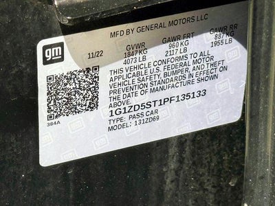 2023 Chevrolet Malibu FWD 1LT