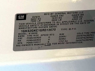 2016 GMC Yukon XL SLT