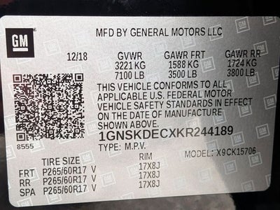 2019 Chevrolet Tahoe Commercial Fleet