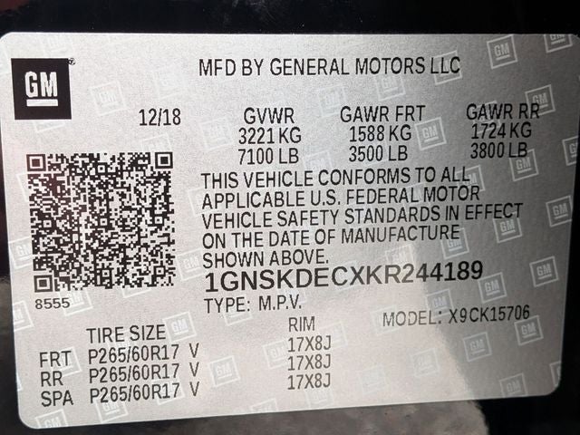 2019 Chevrolet Tahoe Commercial Fleet