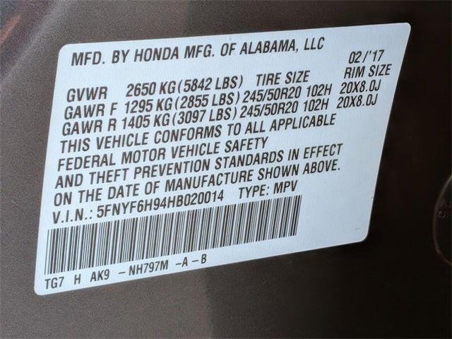 2017 Honda Pilot Touring