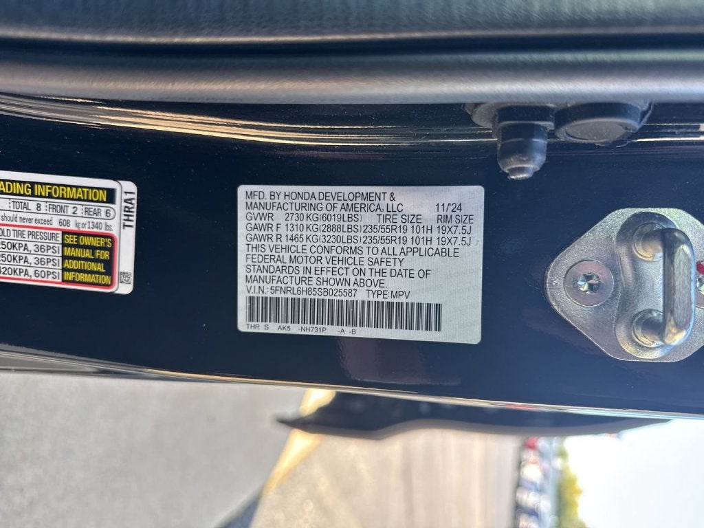 2025 Honda Odyssey Touring