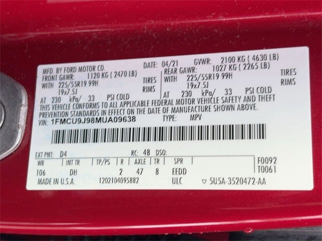 2021 Ford Escape Titanium AWD