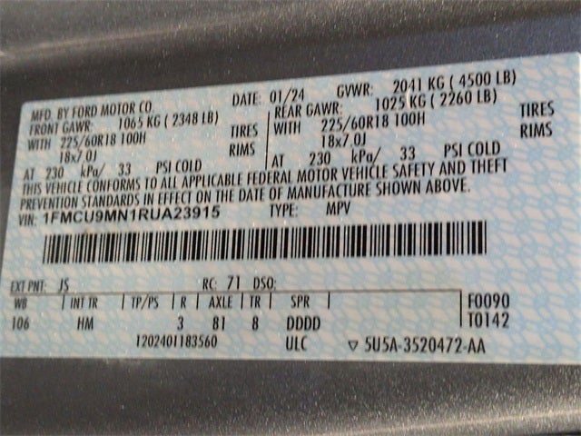 2024 Ford Escape ST-Line