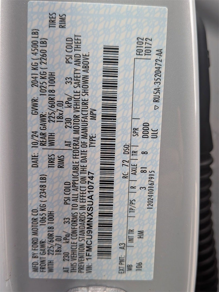 2025 Ford Escape ST-Line