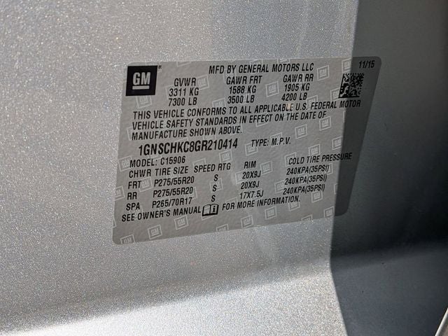 2016 Chevrolet Suburban LT