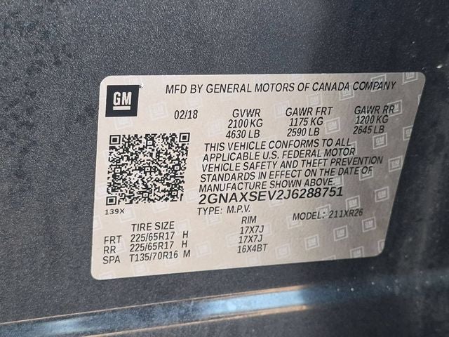 2018 Chevrolet Equinox LT