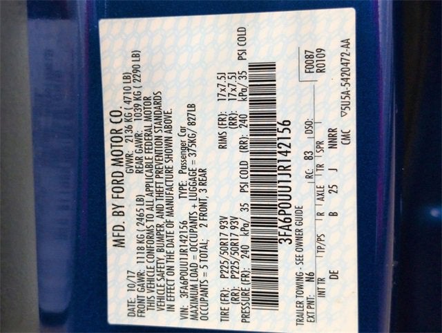 2018 Ford Fusion Hybrid S