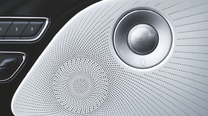 A stylish speaker cover of a 2024 Lincoln Aviator® SUV is shown | LaFontaine Lincoln Grand Rapids in Grand Rapids MI