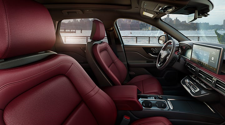 The available Perfect Position front seats in the 2024 Lincoln Corsair® SUV are shown. | LaFontaine Lincoln Grand Rapids in Grand Rapids MI