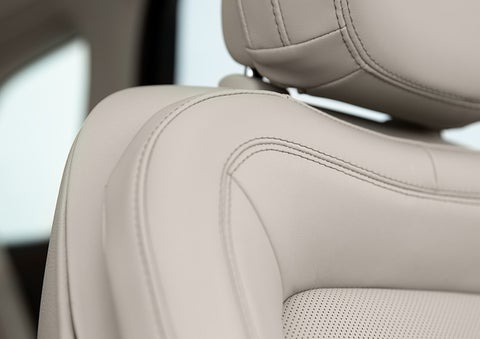 Fine craftsmanship is shown through a detailed image of front-seat stitching. | LaFontaine Lincoln Grand Rapids in Grand Rapids MI