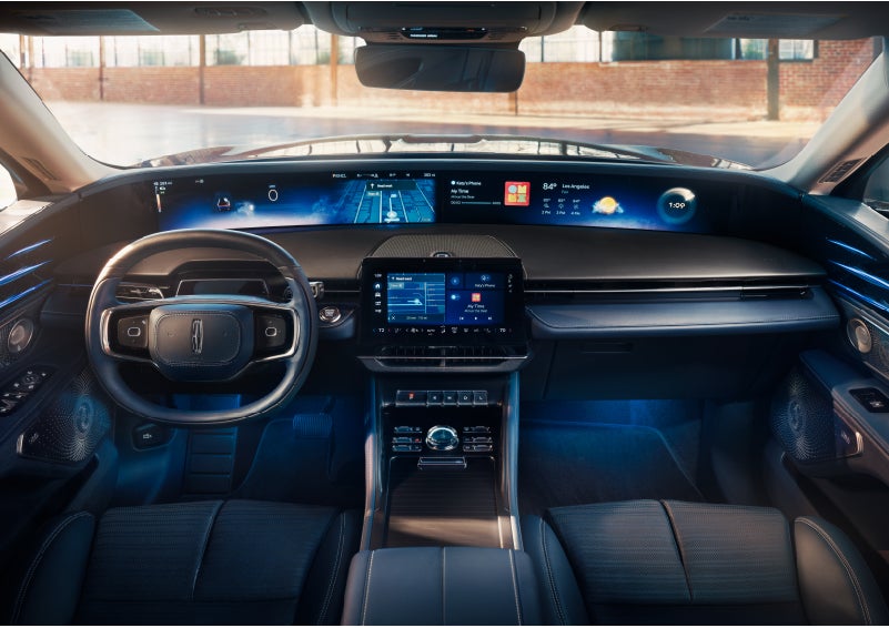 The panoramic display is shown in a 2024 Lincoln Nautilus® SUV. | LaFontaine Lincoln Grand Rapids in Grand Rapids MI