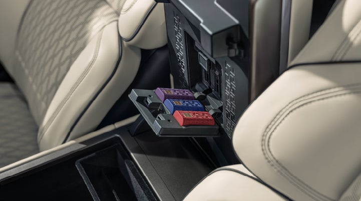 Digital Scent cartridges are shown in the diffuser located in the center arm rest. | LaFontaine Lincoln Grand Rapids in Grand Rapids MI