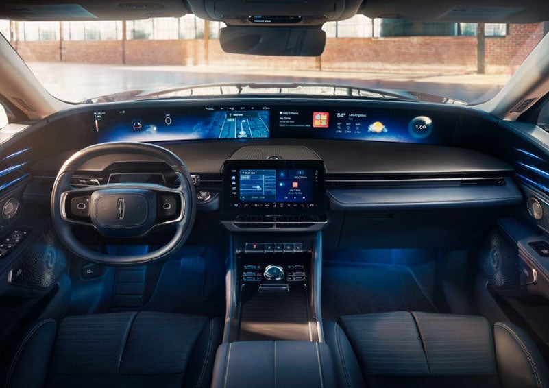 The panoramic display is shown in a 2025 Lincoln Nautilus® SUV. | LaFontaine Lincoln Grand Rapids in Grand Rapids MI