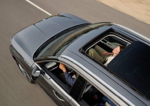 The available panoramic Vista Roof® of a 2027 Lincoln Aviator® SUV is open. | LaFontaine Lincoln Grand Rapids in Grand Rapids MI