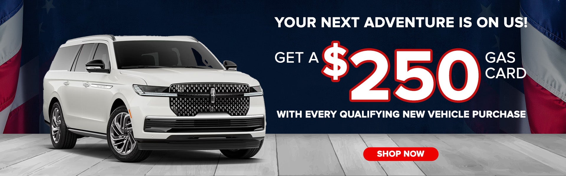 Gas Card with New Vehicle Purchase